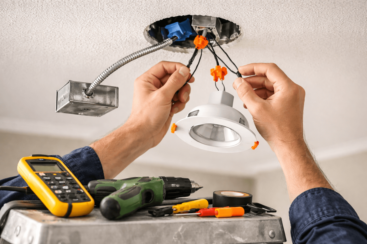 Recessed lighting installation — Bailey, CO electrician